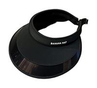 ZYMIADOU Alla moda UV per la protezione per cappello da sole all'aperto grande tesa vuota superiore regolabile per il sole per la protezione Te vuoto Top, Nero , Taglia unica