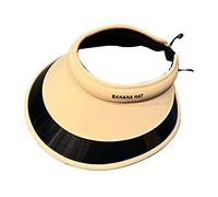 ZYMIADOU Alla moda UV per la protezione per cappello da sole all'aperto grande tesa vuota superiore regolabile per il sole per la protezione Te vuoto Top, Giallo, Taglia unica