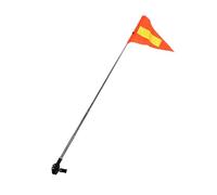 ZYMIADOU Bandiere riflettenti per bici in acciaio inossidabile con pali per carrelli da golf bici attrezzature sportive all'aperto altezza resistente alle intemperie pali bandiera regolabili