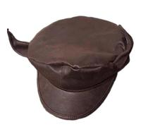 ZYMIADOU Berretti fatti a mano Cappello da pittore dell'orecchio del male per berretti unisex Cabbie per il tempo libero all'aperto cappelli scuri puntelli foto, Marrone, Taglia unica
