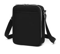 ZYMIADOU Borsa a tracolla versatile da uomo piccola per esterni e pendolari in ufficio Borsa a tracolla casual con tracolla regolabile Borsa laterale moda uomo, Nero , One Size