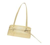 ZYMIADOU Borsa da donna alla moda a tracolla semplice borsa in pelle PU ascella signore pendolarismo elegante ascelle donna spalla pelle PU ascella borsa alla moda per tutti i giorni, Giallo, One Size