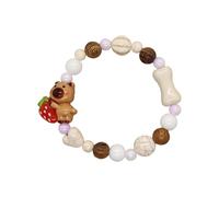 ZYMIADOU Brown Bear Ceramic Link Ultima Moda Accessorio Per Studenti Adulti Comodo Regalo Leggero Alla Moda Gioventù Orso Accessorio, Misura unica, come descritto