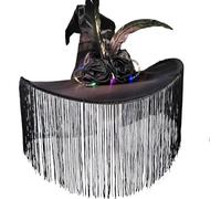 ZYMIADOU Cappelli di Halloween leggeri Grandi Brims Cappello Bella Strega Cappelli Adulto Decorazione Fancy Halloween Bambini Strega Elegante