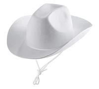 ZYMIADOU Cappelli Uomini Cappello Da Cowboy Per Le Donne Western Model Show Feltro Adulto Cattleman Tinta Unita Per Le Donne Feltro Con Grande Tesa