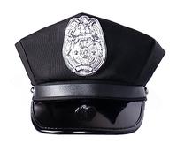 ZYMIADOU Cappello da capitano yacht skipper per cosplay barche per feste cappelli per adulti barche regolabili per feste adulti per donne addio al nubilato uomo festival nero