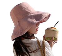 ZYMIADOU Cappello da pescatore reversibile da indossare all'aperto must have Item a tesa larga casual quattro stagioni sole per campeggio escursionismo cappello da secchio per le donne, B, Taglia