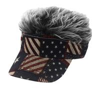 ZYMIADOU Cappello per capelli con bandiera accattivante Costume Sport Fan Accessori Festival Facile Manutenzione Accessorio per capelli Patriottico Pratico Poliestere Festival Parrucca Cappello