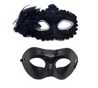 ZYMIADOU Coppia in maschera costume di Halloween Mardi Gras Cosplay Party Ball Wedding Party Lace Cosplay