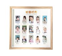 ZYMIADOU Cornice portafoto in legno con coperture protettive trasparenti, per scuola, laurea, ricordi, per decorare la casa, ufficio, scrivania, foto