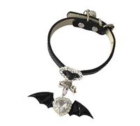 ZYMIADOU Diavolo Bowknot Strass Elegante Catena Da Polso Gioielli Scintillanti Per Le Donne Partito Serata Fuori Usura Quotidiana Strass Nero, Misura unica, come descritto