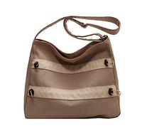 ZYMIADOU Elegante Borsa A Tracolla Leggero Postino Semplice Messenger Spalla Giapponese Casual Per Womem Uomini Oversize Crossbody Bag, cachi, One Size