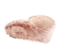 ZYMIADOU Fuzzy Carpets Love Heart Shape Fluffys Tappetini Ragazza Morbido Peluche Tinta Unita Sedia Divano Copertura Camera da Letto Decorazione Casa Tappeto a Forma di Cuore