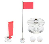 ZYMIADOU Golfs Putter Swing Training Strumento Pin Flag Hole Cup Set Per Cortile Bandiera retrattile e Coppa Golf Putter Swing Strumento di formazione