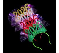 ZYMIADOU Illuminare Corone Testa Cerchio Festivo Ornamento Dei Capelli Versatile Styling Strumento Per Bambini Adulti Puntelli Fotografico Capodanno Accessori Festa