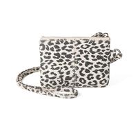 ZYMIADOU Portafoglio porta badge leggero leopardi pratico borsa da collo in pelle PU borsa alla moda per donne e ragazze custodia in cotone per documenti d'identità, Albicocca Leopard Prin, Bellezza