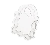 ZYMIADOU Progettare Clear Acrylic Flower Vasi Hydroponic Indoor Decor Kid-friendly Centrotavola per gli appassionati di piante Clear Minimalists Vasi