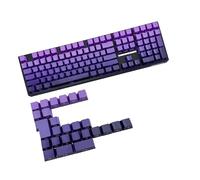 ZYMIADOU Purplee Gradients Keycaps 134Keys Double Shot Side Print Backlit Keyset Dye Sublimazione Ampiamente Per 60 80 61 64 68 75 Purplee Gradients Keycaps
