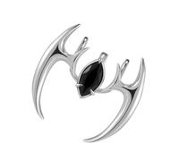 ZYMIADOU Set di ornamenti per labbra con misteriose pietre preziose nere gioielli per il corpo in lega riutilizzabile per molteplici applicazioni di styling multiuso senza piercing kit di gioielli per