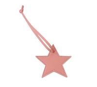 ZYMIADOU Sofisticato Portachiavi a stella in pelle con ciondolo a stella a cinque punte multiuso accessorio identificativo per bagagli per le donne elegante accessorio per borsa, C, Taglia unica