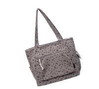 ZYMIADOU Spaziosa borsa a tracolla in velluto a coste con scomparti multipli, elegante borsa casual sotto le ascelle per tutti i giorni, borsa leggera e facile da trasportare, grigio, One Size