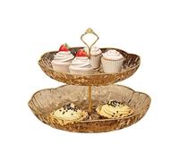 ZYMIADOU Spuntini multifunzionali e frutta che servono vassoio struttura dessert espositore multistrato per la casa e l'ufficio piatto di frutta