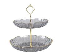 ZYMIADOU Spuntini multifunzionali e frutta che servono vassoio struttura dessert espositore multistrato per la casa e l'ufficio piatto di frutta