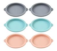 ZYMIADOU Stampo da forno rotondo in silicone per gelatine e budini, torta flessibile con resistenza al calore, adatta al forno, teglia rotonda in silicone