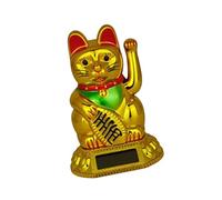 ZYMIADOU Statua di successo solare di sventolamento automatica del gatto per la ricchezza interna della decorazione che attira la luce solare attivata ondeggiando