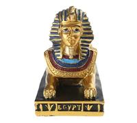 ZYMIADOU Statuetta ornamentale a forma di sfinge egiziana, in resina, per la decorazione della scrivania, per la casa o l'ufficio, decorazione unica per la casa