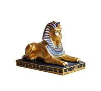 ZYMIADOU Statuetta ornamentale a forma di sfinge egiziana, in resina, per la decorazione della scrivania, per la casa o l'ufficio, decorazione unica per la casa