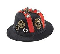 ZYMIADOU Steampunk, cappello a cilindro, accessorio per viaggiatori del tempo, bombetta, gay, feste, steampunk, cappello da viaggio nel tempo