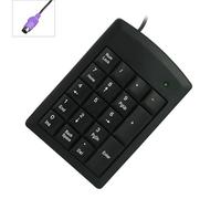 ZYMIADOU Tastiera numerica portatile 18 Silenti Digitazione USB PS2s Interfacce Per Il Computer Portatile Contabilità Cassiere Lavoro Portatile