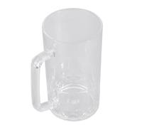 ZYMIADOU Tazza da birra in acrilico con manico in stile tedesco, ideale per festival, compleanno, Natale, bar, collezione di bicchieri da birra in acrilico infrangibile
