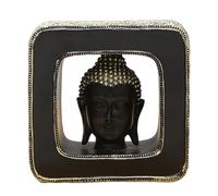 ZYMIADOU Vintage Resine Asiatiche Buddha Testa In Cornice Scultura Per Camera Ufficio Decorazione Spirituale Ornamento Thai Buddha Testa Statua Decors