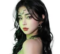 Zymjzbetic 1pc Bridal Wedding Hair Jewelry Accessories for Women Head Chain Head Piece Drop Chain Headband per Occasioni Speciali e FESTIVITÀ(Color 11)