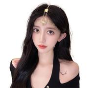 Zymjzbetic 1pc Bridal Wedding Hair Jewelry Accessories for Women Head Chain Head Piece Drop Chain Headband per Occasioni Speciali e FESTIVITÀ(Color 16)