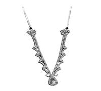 Zymjzbetic 1pc Simple Water Drop Forehead Chain Bride Forehead Pendant Jewellery Hair Accessories per Occasioni Speciali e FESTIVITÀ(Silver)