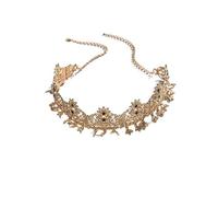 Zymjzbetic 1pc Woman's Head Chain Gilded Bride Headdress Wedding Bride Hair Accessories Head Ornament per Occasioni Speciali e FESTIVITÀ(Gold 2)
