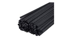 Zymjzbetic Bastoncini Diffusore 100PCS L19/22/24/25/30/40cm Bastoncini di Rattan in Fibra Nera diffusore a Lamella Olio Essenziale for la Decorazione Domestica Deodorante for Ambienti(L 40CM D 5mm)