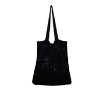 Zymjzbetic Borsa a tracolla lavorata a maglia Borse a tracolla da donna for la spesa lavorate maglia scavate di grande capacità viaggi shopping quotidiani il tempo libero(Black)