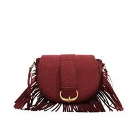Zymjzbetic Borsa con frange Borsa a tracolla da donna con nappe, borsa a chiusura a cerniera, a mano, a for lavoro e viaggi da donna(Red)