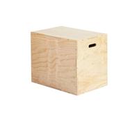 Zymjzbetic Box pliometrico in Legno, Attrezzatura Versatile for Esercizi, Box for Allenamento con salti, condizionamento, Dip, Squat Fitness per l'esercizio in Palestra(12x14x16inch)