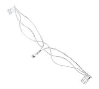 Zymjzbetic Forehead Headband Rhinestone Bridal Head Chain Wedding Hair Accessories Bride Girl Headwear Pageant per Occasioni Speciali e FESTIVITÀ(Silver 8)