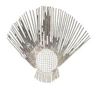Zymjzbetic Glitter Rhinestone Long Fringed Hair Chain Headband Hat Stage Performance for Women Headpiece Head Chain per Occasioni Speciali e FESTIVITÀ(Gold)