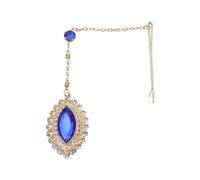 Zymjzbetic Hair Accessories Women Girl Rhinestone Forehead Headband Trend Head Chain Eyebrow Drop per Occasioni Speciali e FESTIVITÀ(Blue)
