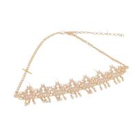 Zymjzbetic Head Coin Headdress Bride Wedding Headchain Women's Party Headpiece Traditional Jewelry per Occasioni Speciali e FESTIVITÀ(Golden 2)