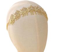 Zymjzbetic Head Coin Headdress Bride Wedding Headchain Women's Party Headpiece Traditional Jewelry per Occasioni Speciali e FESTIVITÀ(Golden 1)