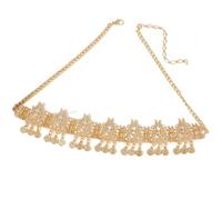 Zymjzbetic Head Coin Headdress Bride Wedding Headchain Women's Party Headpiece Traditional Jewelry per Occasioni Speciali e FESTIVITÀ(Golden 3)