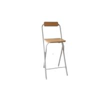 Zymjzbetic Sedie da bar pieghevoli, semplici sgabelli con schienale in ferro, coprigambe spessi, sedie tavolo for cucina, sala pranzo multi-scena per bar, caffè e ristoranti(A-wood-60cm)